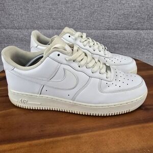 Nike Air Force 1 Low White Casual Sneakers Men's Size 11.5 CW2288 111